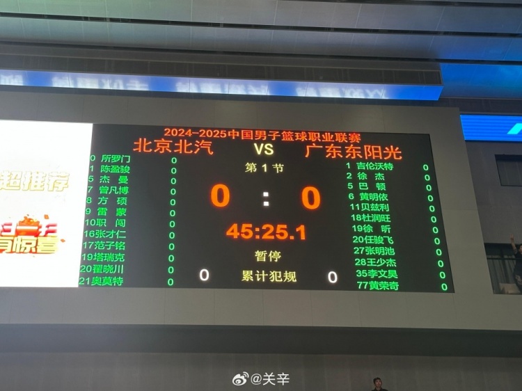京粵大名單：黃明依、職闖在列 胡明軒&周琦繼續(xù)缺陣