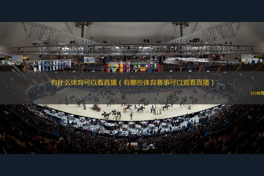 有什么體育可以看直播（有哪些體育賽事可以觀看直播）